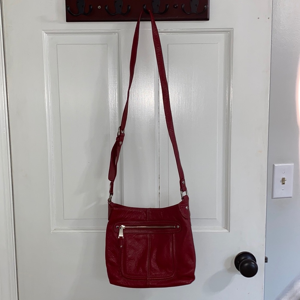 Red Pelle Studio Crossbody Leather Purse
